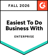 G2 Easiest To Do Business With, Enterprise, Fall 2026